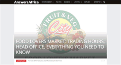 Desktop Screenshot of answersafrica.com